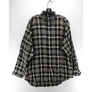 Ralph Lauren Shirt Large Blake Button Down Pony Logo Plaid Oversize Y2K